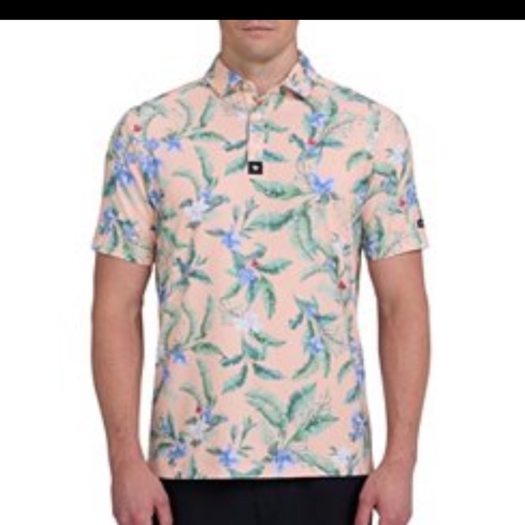 Bad Birdie Other - Bad Birdie Core Polo Flora Fiesta Floral Golf Shirt Size L NWT UPF 50+